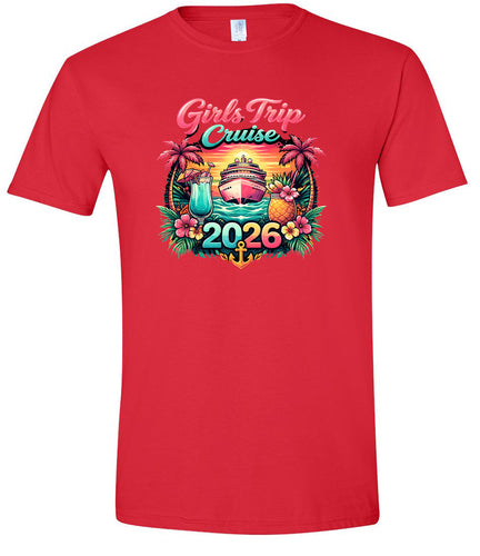 Girls Trip Cruise 2026 Children's Gildan Soft Shirt