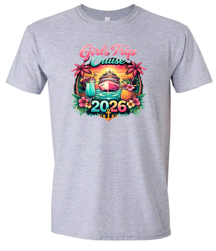 Girls Trip Cruise 2026 Children's Gildan Soft Shirt