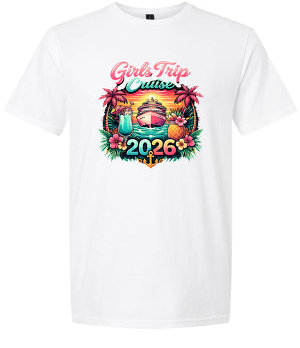 Girls Trip Cruise 2026 Children's Gildan Soft Shirt