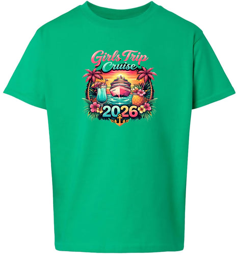 Girls Trip Cruise 2026 Children's Gildan Soft Shirt