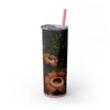 Skinny Tumbler with Straw – 20 oz Stainless Steel Cup