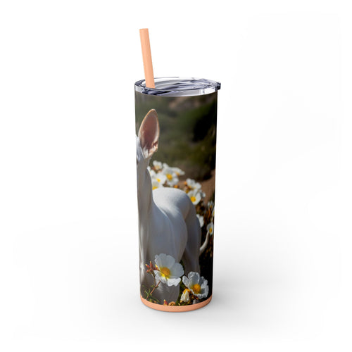 Skinny Tumbler with Straw – 20 oz Stainless Steel Cup