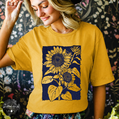 Sunflower Tee | Floral Nature Graphic T-Shirt