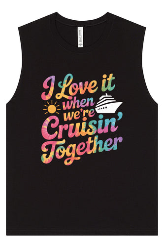 Tie Dye Cruisin' Together Muscle Tank