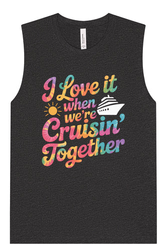 Tie Dye Cruisin' Together Muscle Tank