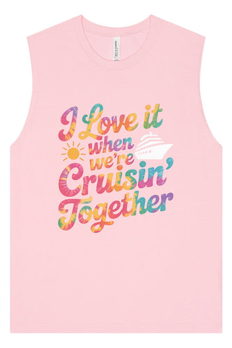 Tie Dye Cruisin' Together Muscle Tank