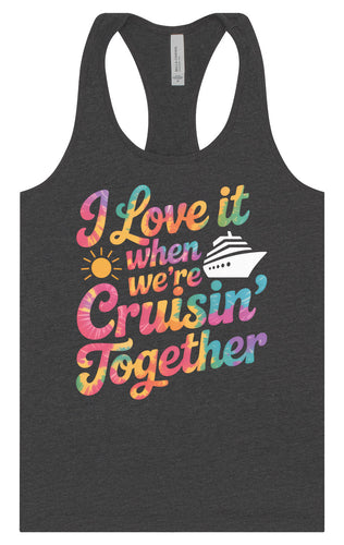 Tie Dye Cruisin' Together Women's Racerback Tank