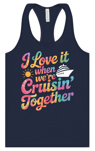 Tie Dye Cruisin' Together Women's Racerback Tank