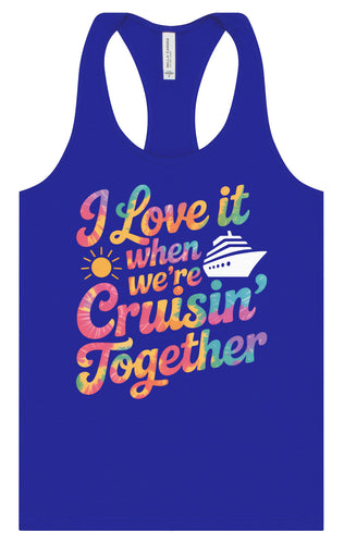 Tie Dye Cruisin' Together Women's Racerback Tank