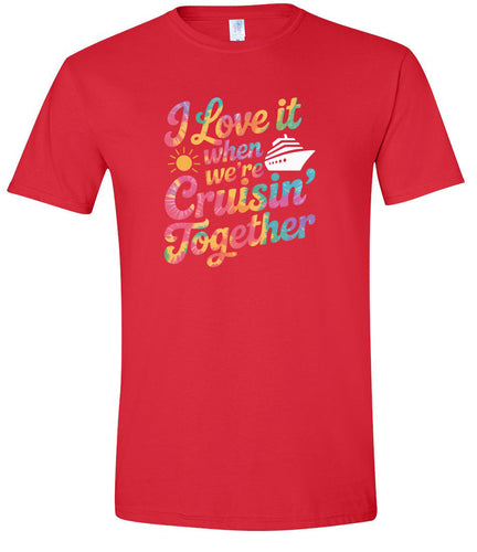 Tie Dye Cruisin' Together Adult Gildan Soft Shirt