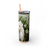 Skinny Tumbler with Straw – 20 oz Stainless Steel Cup