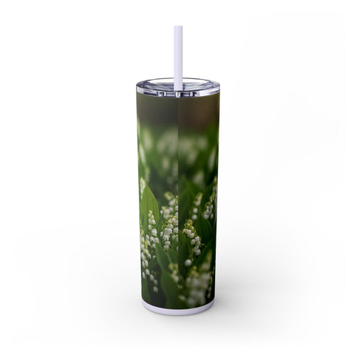 Skinny Tumbler with Straw – 20 oz Stainless Steel Cup