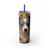 Skinny Tumbler with Straw – 20 oz Stainless Steel Cup