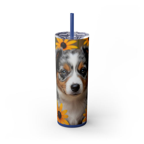 Skinny Tumbler with Straw – 20 oz Stainless Steel Cup