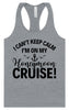 Can't Keep Calm on my Honeymoon Cruise Women's Racerback Tank