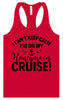 Can't Keep Calm on my Honeymoon Cruise Women's Racerback Tank