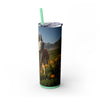 Skinny Tumbler with Straw – 20 oz Stainless Steel Cup