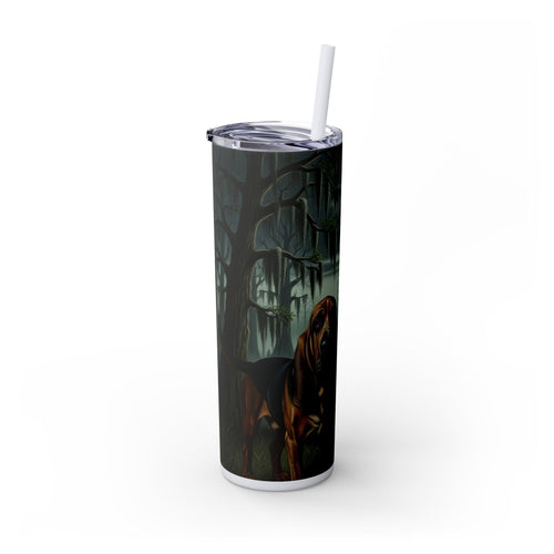 Skinny Tumbler with Straw – 20 oz Stainless Steel Cup