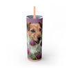 Skinny Tumbler with Straw – 20 oz Stainless Steel Cup