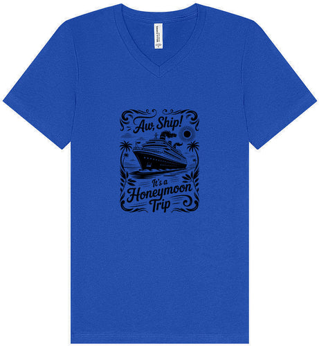 Aw Ship! Honeymoon Trip Unisex V-Neck Shirt