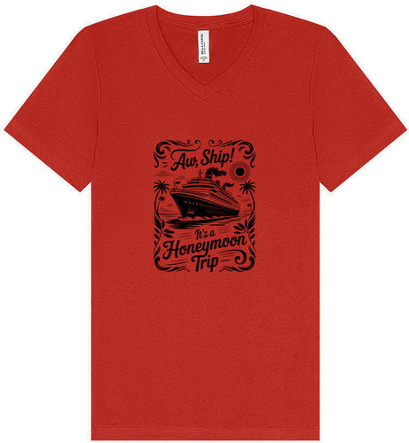 Aw Ship! Honeymoon Trip Unisex V-Neck Shirt