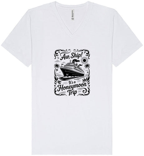 Aw Ship! Honeymoon Trip Unisex V-Neck Shirt