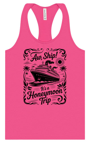Aw Ship! Honeymoon Trip Women's Racerback Tank