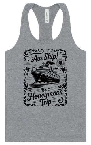 Aw Ship! Honeymoon Trip Women's Racerback Tank