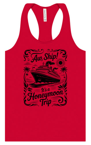 Aw Ship! Honeymoon Trip Women's Racerback Tank