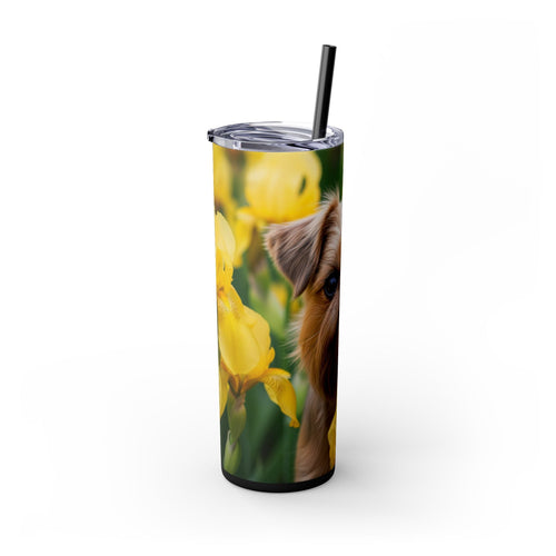 Skinny Tumbler with Straw – 20 oz Stainless Steel Cup