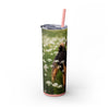 Skinny Tumbler with Straw – 20 oz Stainless Steel Cup