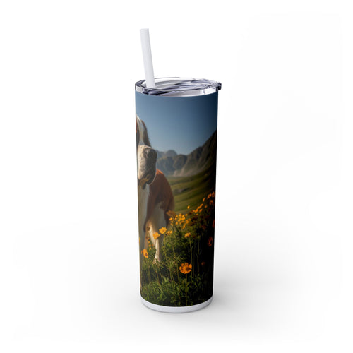 Skinny Tumbler with Straw – 20 oz Stainless Steel Cup