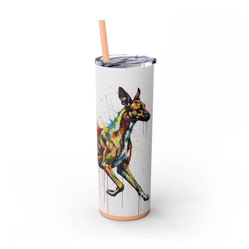 Skinny Tumbler with Straw – 20 oz Stainless Steel Cup