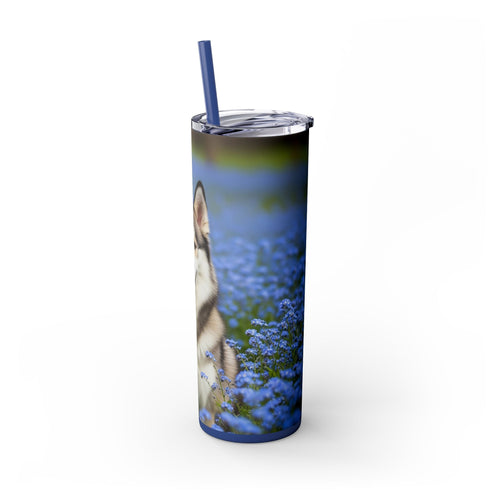 Skinny Tumbler with Straw – 20 oz Stainless Steel Cup