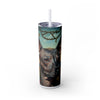 Skinny Tumbler with Straw – 20 oz Stainless Steel Cup