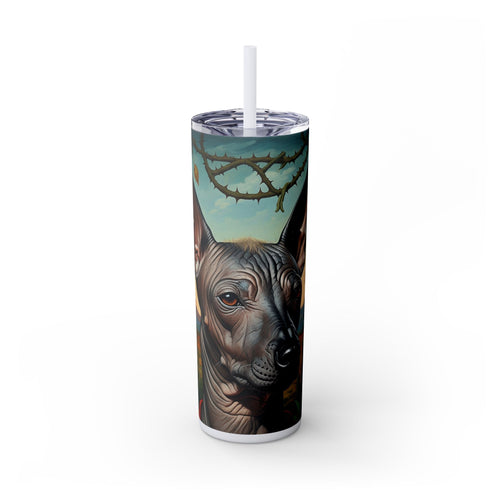 Skinny Tumbler with Straw – 20 oz Stainless Steel Cup