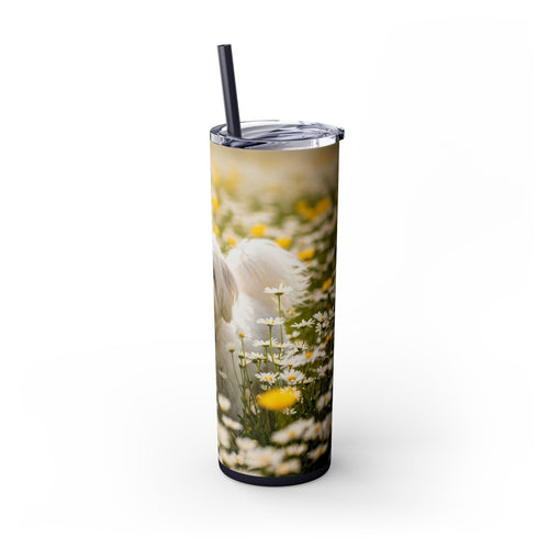 Skinny Tumbler with Straw – 20 oz Stainless Steel Cup