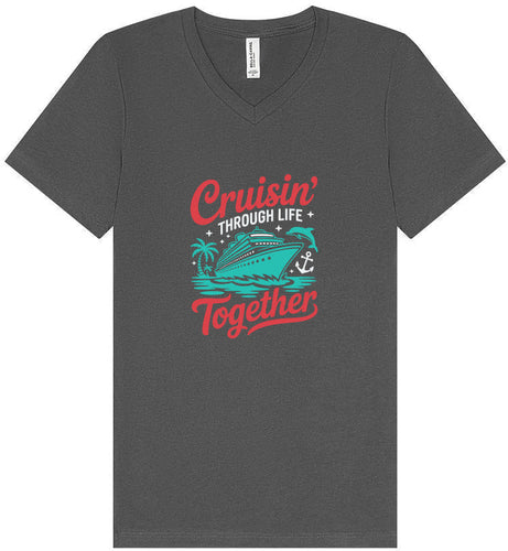 Cruisin' Through Life Together Unisex V-Neck Shirt