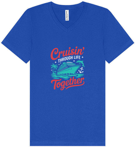 Cruisin' Through Life Together Unisex V-Neck Shirt