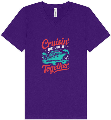 Cruisin' Through Life Together Unisex V-Neck Shirt