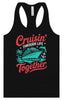 Cruisin' Through Life Together Women's Racerback Tank