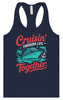 Cruisin' Through Life Together Women's Racerback Tank