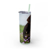 Skinny Tumbler with Straw – 20 oz Stainless Steel Cup