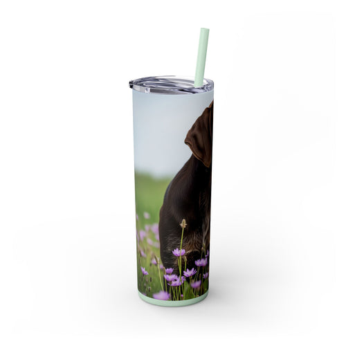 Skinny Tumbler with Straw – 20 oz Stainless Steel Cup