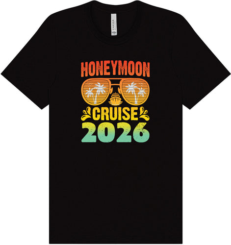 Honeymoon Cruise 2026 Adult Bella Canvas Shirt