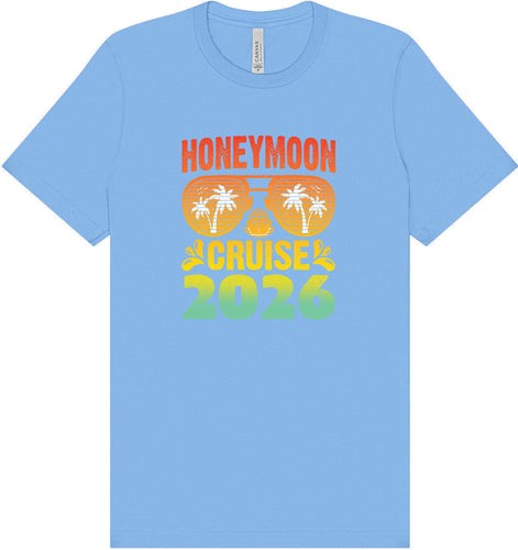 Honeymoon Cruise 2026 Adult Bella Canvas Shirt