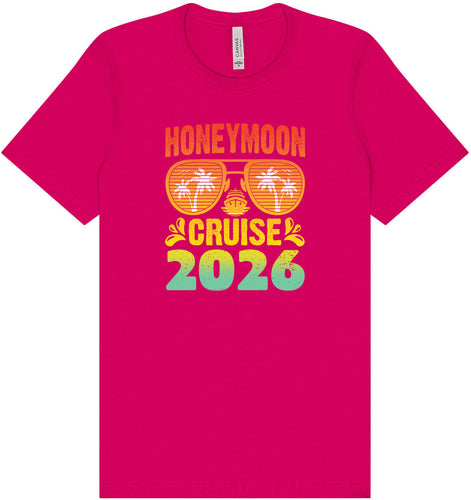 Honeymoon Cruise 2026 Adult Bella Canvas Shirt