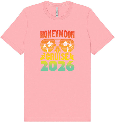 Honeymoon Cruise 2026 Adult Bella Canvas Shirt