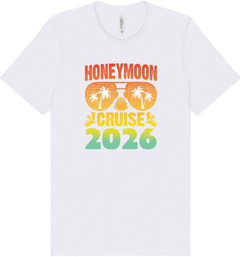 Honeymoon Cruise 2026 Adult Bella Canvas Shirt