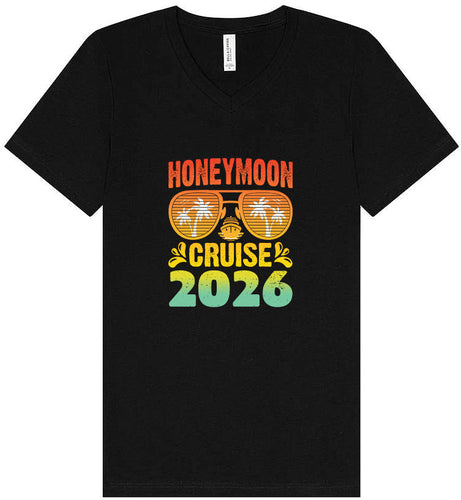 Honeymoon Cruise 2026 Unisex V-Neck Shirt